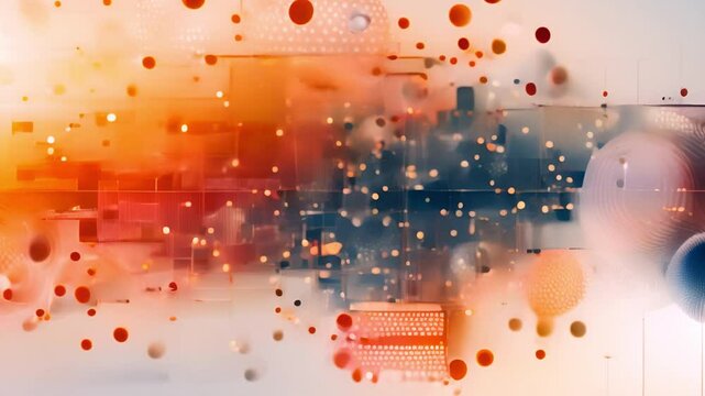 an abstract idea for a tech-inspired, crystal-clear, and straightforward LinkedIn banner poster featuring HR and tech components