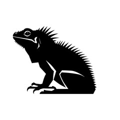 Obraz premium illustration logo of minimalist outline of a iguana