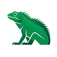 Obraz premium illustration logo of minimalist outline of a iguana