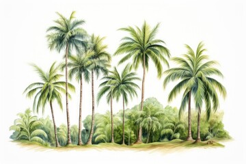 Obraz premium Tropical trees vegetation outdoors tropics.