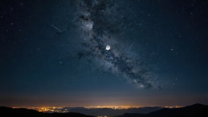 night sky with stars