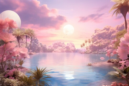 Paradise landscape outdoors nature.