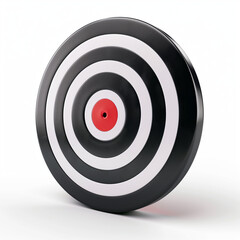 3D render of dart target isolated on white background
