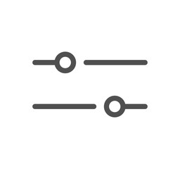 Sheet music and sound icon outline and linear vector.	
