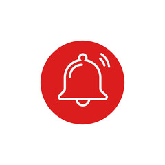 Bell Notification vector icon transparent