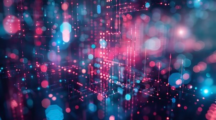 Obraz premium Abstract digital futuristic background
