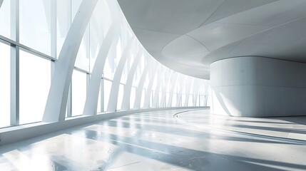 Obraz premium Abstract modern architecture background empty open space interior
