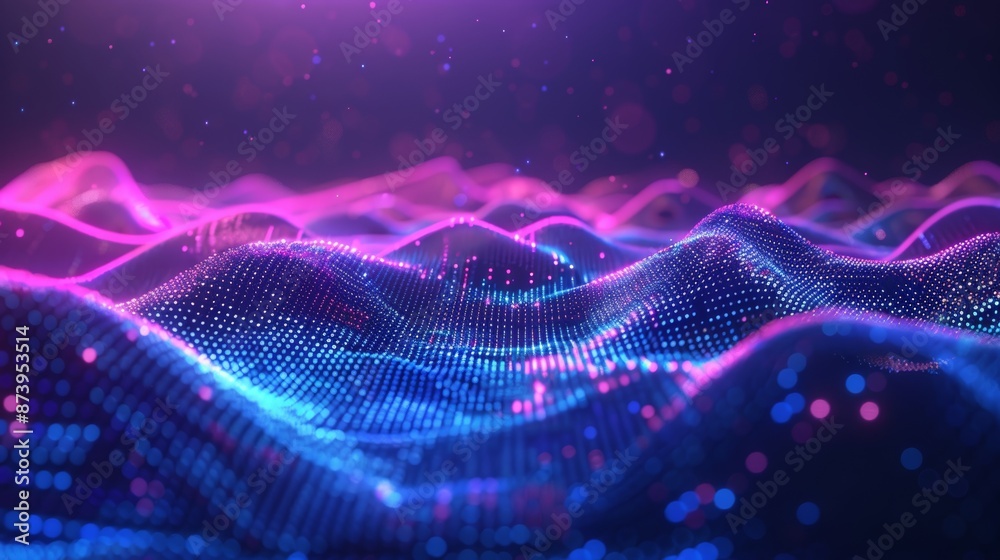 Poster abstract technology big data explores the integration of advanced algorithms and vast information fo