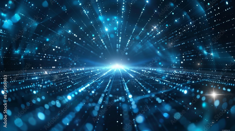 Poster abstract technology big data background concept. transferring and storing big data sets. distributed