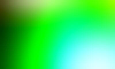 Abstract blurred background image of green, blue colors gradient used as an illustration. Designing posters or advertisements.