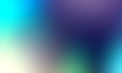Abstract blurred background image of blue, green colors gradient used as an illustration. Designing posters or advertisements.