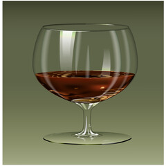 COGNAC WHISKEY wineglass
