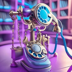 old fashioned telephone