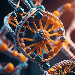 3d rendered illustration of dna