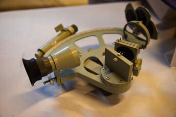 a sextant that is usually used to lay down and determine the position and distance of an object in navigation