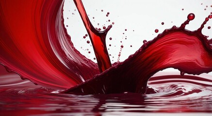 red wine splash