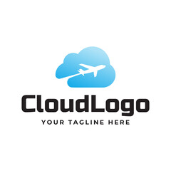 Creative cloud vector logo design template