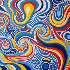 Abstract pattern with circles.