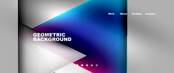 Gradient triangle geometric minimal wallpaper