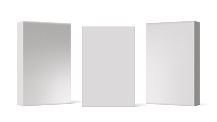 Various Angle 3D Blank Package Box Set