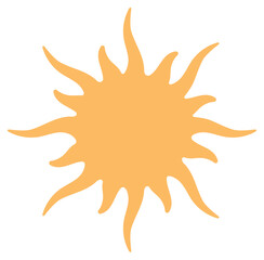 Sunscreen sun logo sticker, vector solar protection spray bottle, cartoon sunblock oil container, flat sun block moisturizer product, creative sunscreen cream pack,