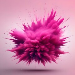 pink color explosion isolated 