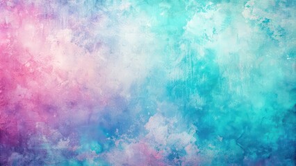 Fototapeta premium Abstract pastel grunge texture in cyan, blue, pink, and purple hues , abstract, pastel, grunge, texture, cyan, blue, pink