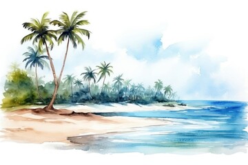 Fototapeta premium Beach outdoors painting nature.