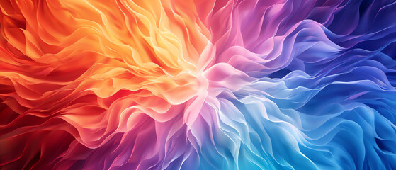 Obraz premium A vibrant explosion of colors with swirling patterns and gradients, Abstract, High contrast, Dynamic and visually captivating design