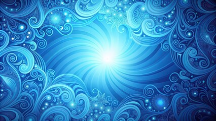Abstract blue background with swirling patterns and gradients , abstract, blue, background, design, texture, digital