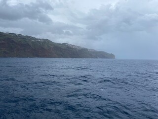 Into the storm by ship on the Atlantic