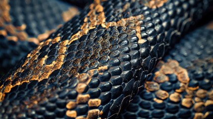 Obraz premium A snake's skin up close, showing the detailed natural pattern