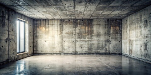 Grungy room with concrete walls and old stone interior , grunge, room, concrete, walls, stone, interior, vintage, aged
