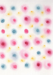 パステルをぼかした素朴なドットの背景素材