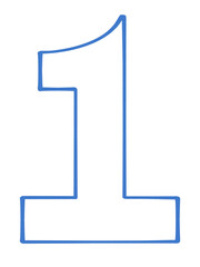 数字の一のイラスト素材