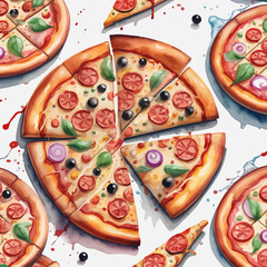 Pizza Hut Ilustration Design Very Delicious