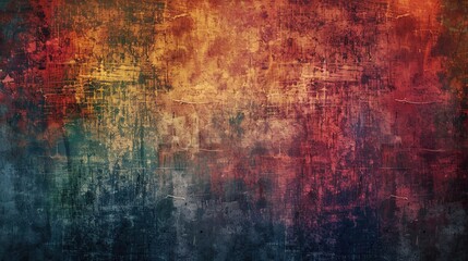 Abstract multi colored textured grunge background with vintage marks and patterns