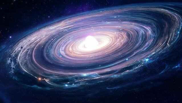 Majestic galaxy with central supermassive black hole - Powered by Adobe