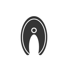 Fish steak icon in silhouette. Seafood pictogram isolated on white background. Slice of salmon, tuna, trout. Vector illustration for web, logo idea, mobile interface, market symbol. Healthy food