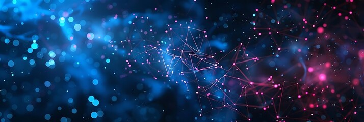 abstract communication background with global network connections and data flow