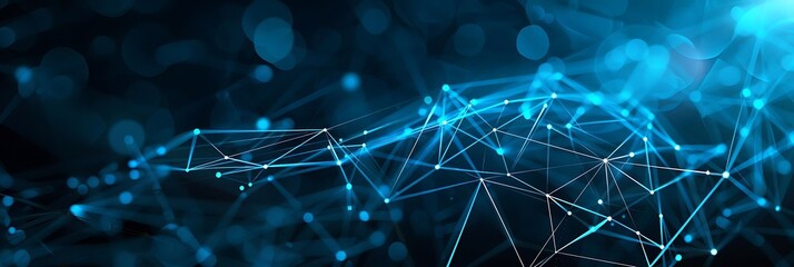 abstract digital connection background with interconnected lines and dots