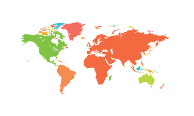 World map isolated .modern colorful style. for website layouts, background, education, precise, customizable, Travel worldwide, map silhouette backdrop, earth geography, political, reports. 