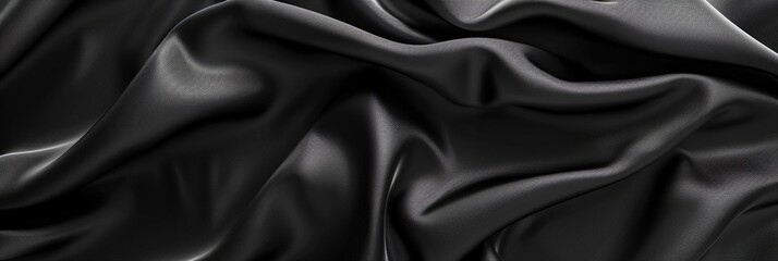 Obraz premium Black Luxury Art Design. Abstract Fabric Background for Beautiful Banner