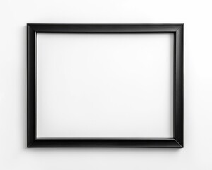 Black Picture Frame. Modern Plain Wooden Frame for Wall Art