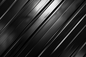 Obraz premium Black Shiny Metal Background Texture with Copy Space for Text - Dark Metallic Sheet for Design Project