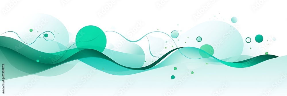 Poster background with abstract shapes and fluid lines, suitable for presentation backgrounds or web design