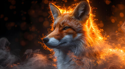 Fiery Fox Illustration
