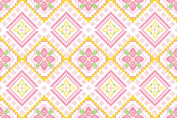 Pixel Pattern Seamless Digital Papers Printable,Commercial Use,Oriental Flora Damask embroidery Wallpaper,Fabric, Clothing,Instant Download