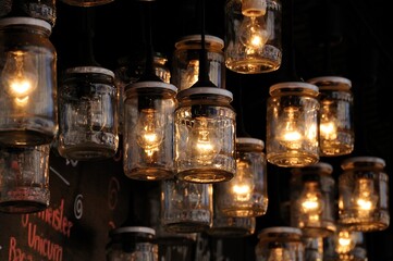 Lamps - jars with lights