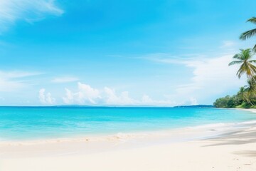 Fototapeta premium Tropical beach sky landscape outdoors.